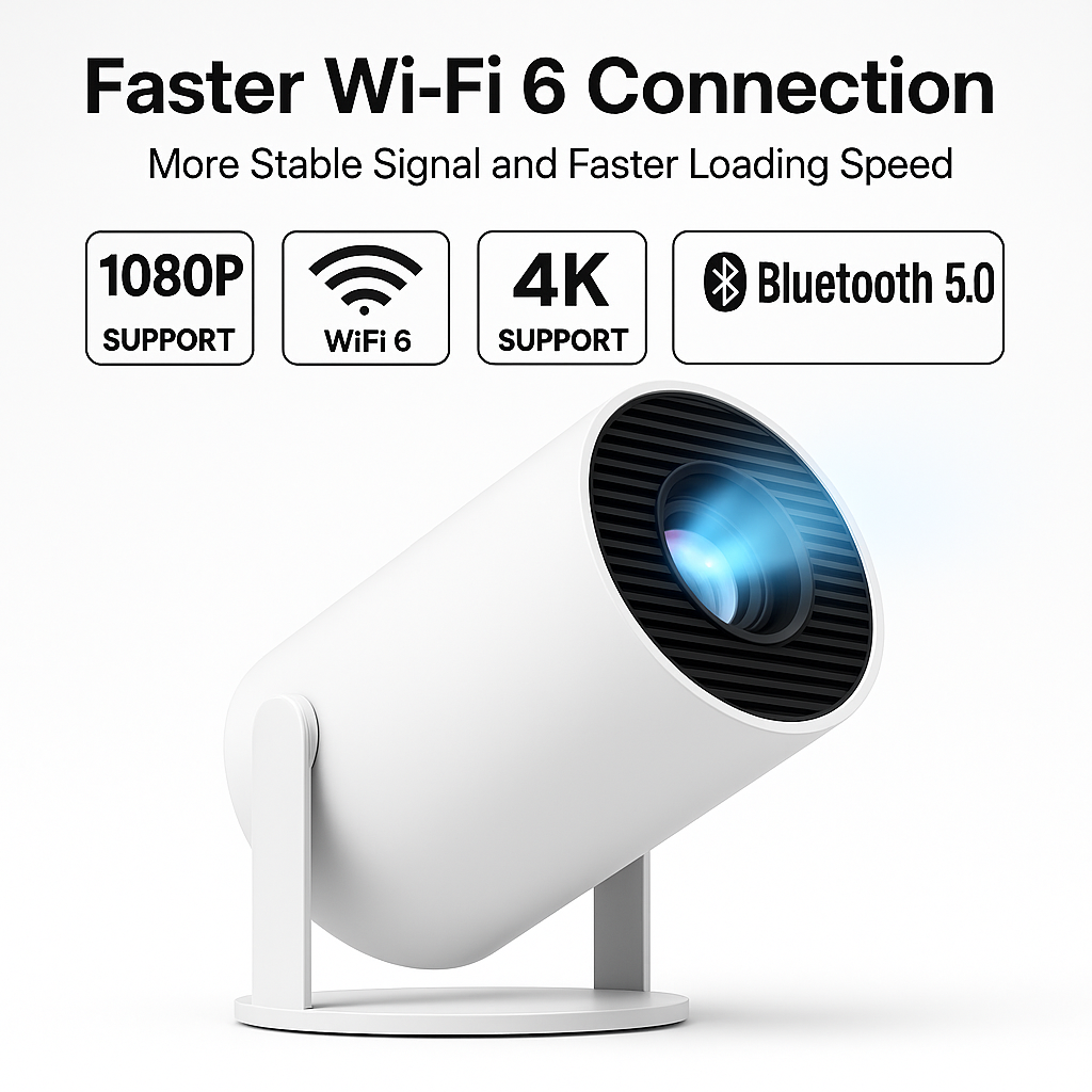 Mini Projector with Wifi and Bluetooth