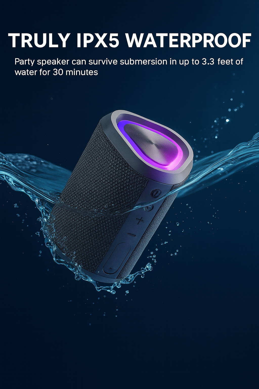 HD Sound, Waterproof Design, and 24H Playtime